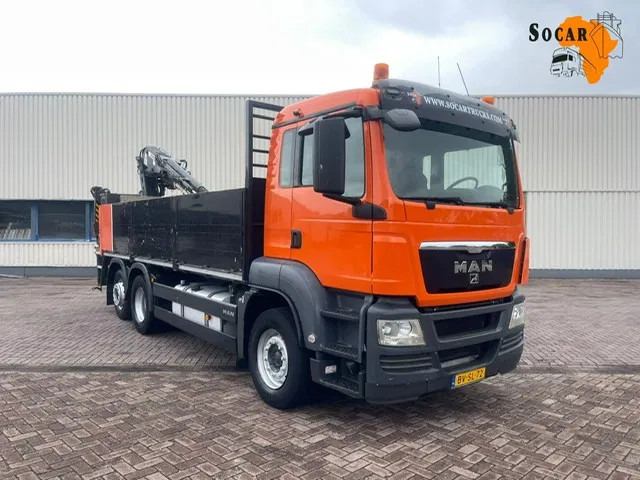MAN TGS 26.320 6x2 Euro 5 met verrijdbare 14.000 R2 Kennis kraan '2008' met stempels - 크레인 트럭 : 사진 1 MAN TGS 26.320 6x2 Euro 5 met verrijdbare 14.000 R2 Kennis kraan '2008' met stempels - 크레인 트럭 : 사진 1