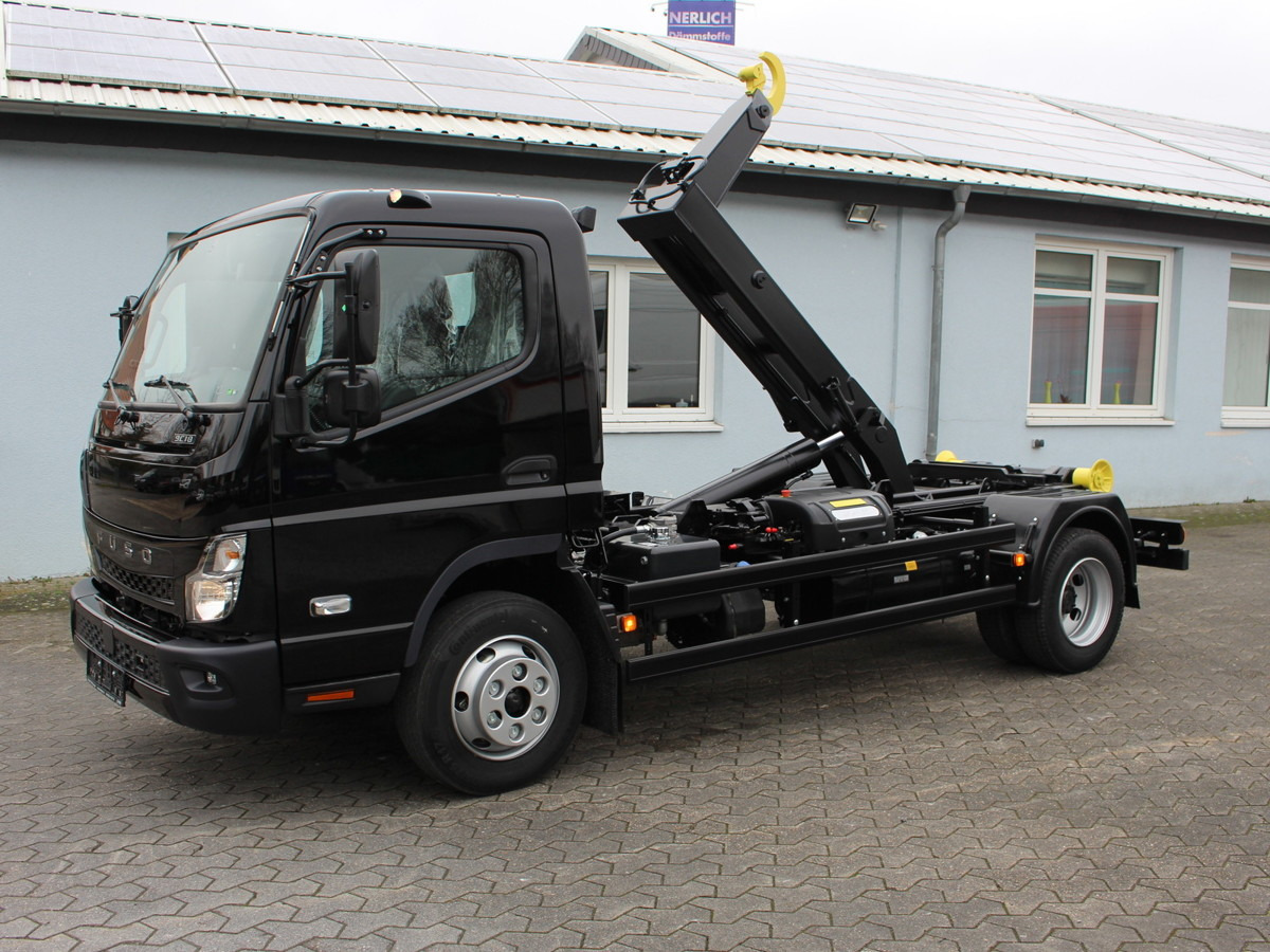 FUSO Canter FUSO 9C18 Duonic City Abrollkipper Black - 후크 리프트 트럭, 크레인 트럭 : 사진 1 FUSO Canter FUSO 9C18 Duonic City Abrollkipper Black - 후크 리프트 트럭, 크레인 트럭 : 사진 1
