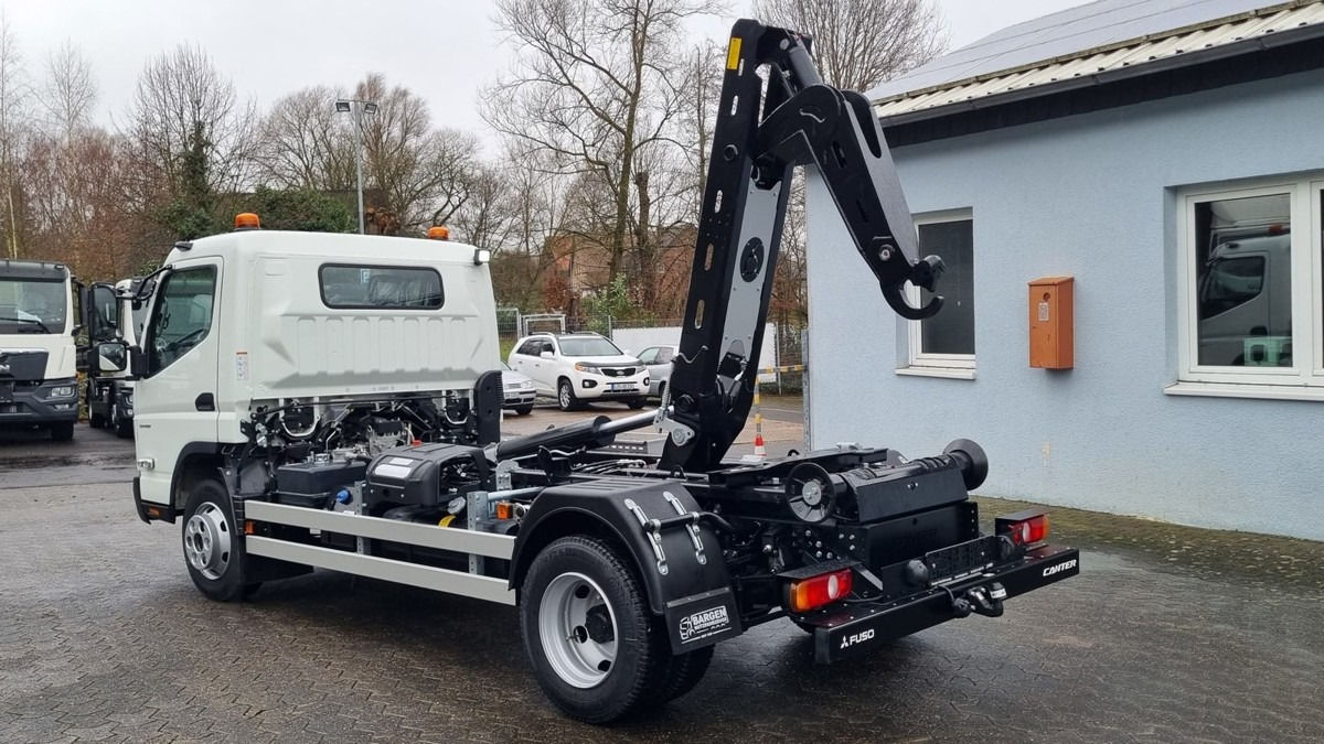 FUSO Canter FUSO 9C18 Duonic City Abrollkipper - 후크 리프트 트럭 : 사진 1 FUSO Canter FUSO 9C18 Duonic City Abrollkipper - 후크 리프트 트럭 : 사진 1