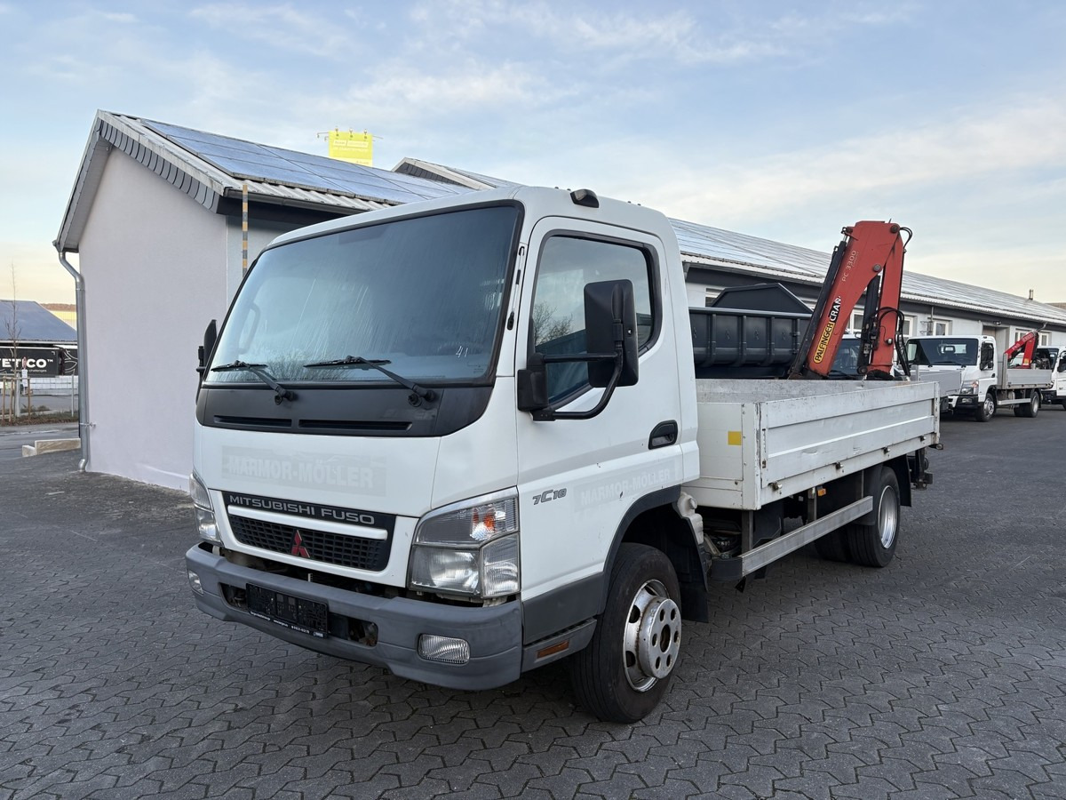FUSO FUSO 7C18 Canter Pritsche 3.8m Kran 2x hydr. - 플랫베드 밴 : 사진 1 FUSO FUSO 7C18 Canter Pritsche 3.8m Kran 2x hydr. - 플랫베드 밴 : 사진 1