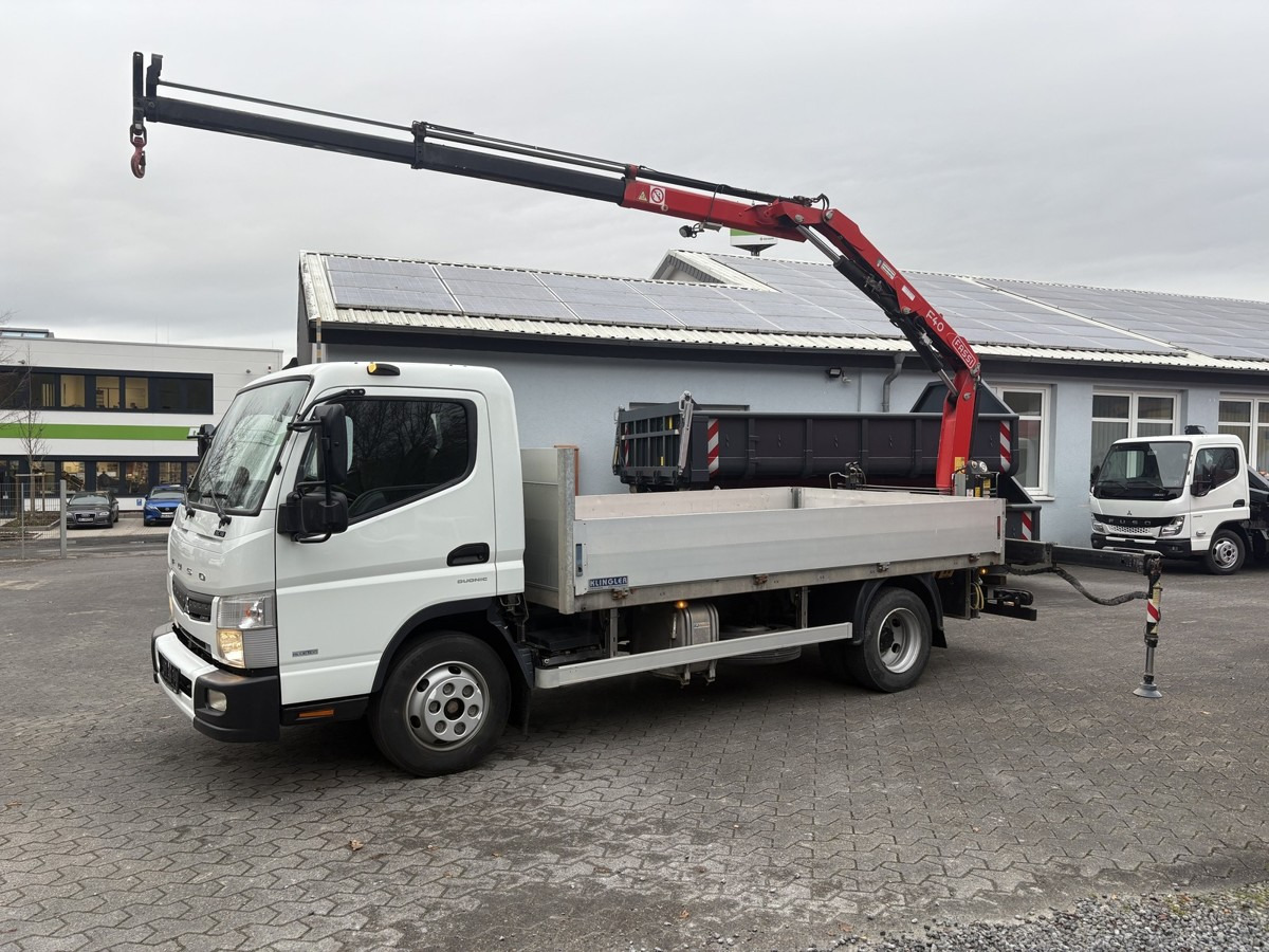 FUSO FUSO 9C18 Canter Pritsche 3.8m Kran 2x hydr. - 플랫베드 밴 : 사진 1 FUSO FUSO 9C18 Canter Pritsche 3.8m Kran 2x hydr. - 플랫베드 밴 : 사진 1