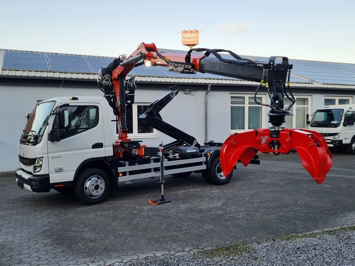 FUSO FUSO 9C18 City Abrollkipper + Z-Kran Recycling - 후크 리프트 트럭, 크레인 트럭 : 사진 1 FUSO FUSO 9C18 City Abrollkipper + Z-Kran Recycling - 후크 리프트 트럭, 크레인 트럭 : 사진 1