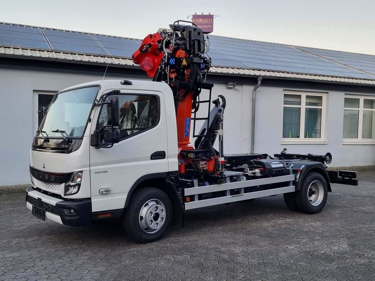FUSO FUSO 9C18 City Abrollkipper + Z-Kran Recycling - 후크 리프트 트럭, 크레인 트럭 : 사진 3 FUSO FUSO 9C18 City Abrollkipper + Z-Kran Recycling - 후크 리프트 트럭, 크레인 트럭 : 사진 3