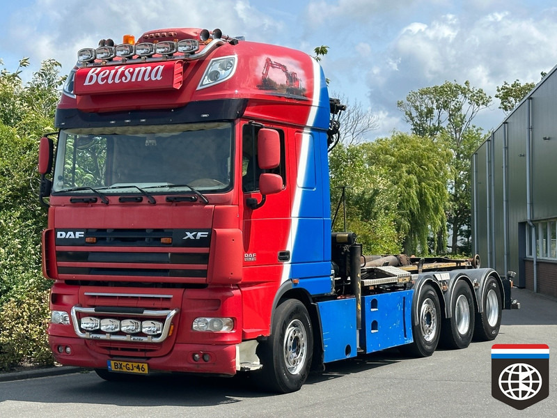 DAF FAK XF105 510 * MANUAL 16x ZF ** PALLFINGER PK20002 ** PALIFT HOOK 25t ** 8X2/4 - 크레인 트럭 : 사진 1 DAF FAK XF105 510 * MANUAL 16x ZF ** PALLFINGER PK20002 ** PALIFT HOOK 25t ** 8X2/4 - 크레인 트럭 : 사진 1