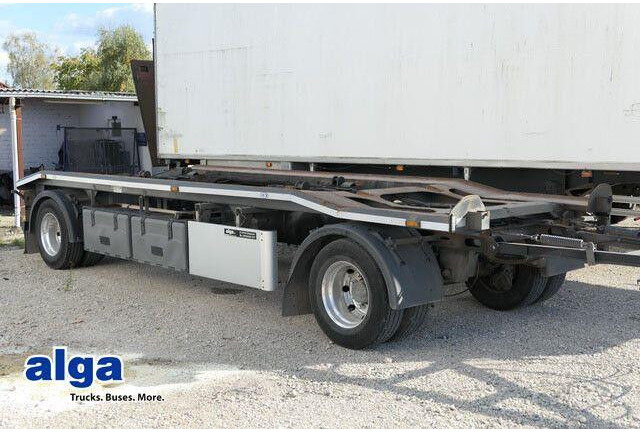 HKM G 18 ZL 5,0, Außenroller 5 bis 7m, Luftfederun - 컨테이너 운반 장치/ 스와프 보디 트레일러 : 사진 1 HKM G 18 ZL 5,0, Außenroller 5 bis 7m, Luftfederun - 컨테이너 운반 장치/ 스와프 보디 트레일러 : 사진 1