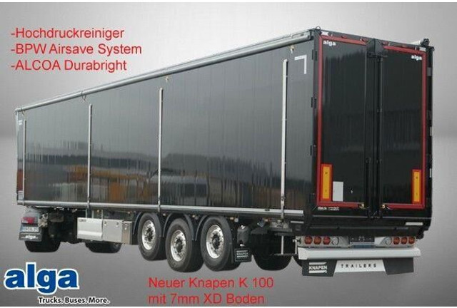 Knapen Trailers K 100, 7mm XD Boden, ALCOA Durabright, 2x Lift - 밀폐형 박스 세미 트레일러 : 사진 1 Knapen Trailers K 100, 7mm XD Boden, ALCOA Durabright, 2x Lift - 밀폐형 박스 세미 트레일러 : 사진 1
