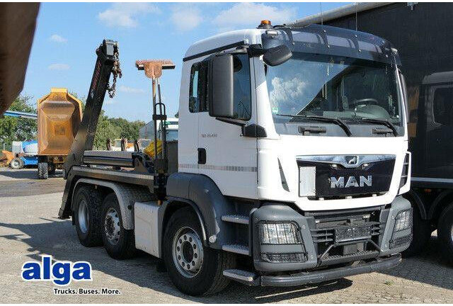 MAN 26.460 TGS 6x2, Hiab FTR18, Funk, Vorlauflenk,AC - 케이블 시스템 트럭 : 사진 1 MAN 26.460 TGS 6x2, Hiab FTR18, Funk, Vorlauflenk,AC - 케이블 시스템 트럭 : 사진 1
