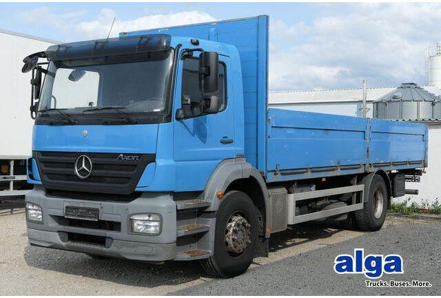 Mercedes-Benz 1833 L Axor 4x2, 7.200mm lang, AHK, Gerüst,Klima - 드롭사이드/ 플랫베드 트럭 : 사진 1 Mercedes-Benz 1833 L Axor 4x2, 7.200mm lang, AHK, Gerüst,Klima - 드롭사이드/ 플랫베드 트럭 : 사진 1