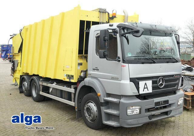 Mercedes-Benz 2533 L Axor 6x2,Faun,Variopress,Zöller-Schüttung - 쓰레기차 : 사진 1 Mercedes-Benz 2533 L Axor 6x2,Faun,Variopress,Zöller-Schüttung - 쓰레기차 : 사진 1