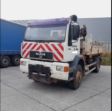 Camion municipal 4X4 avec grue et benne basculante MAN 19.264 - 덤프트럭, 크레인 트럭 : 사진 1 Camion municipal 4X4 avec grue et benne basculante MAN 19.264 - 덤프트럭, 크레인 트럭 : 사진 1