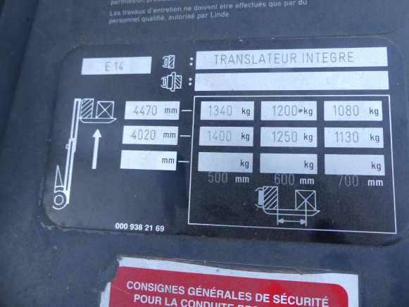 Chariot élévateur électrique Fenwick-Linde E 14-02 - 전기 지게차 : 사진 5 Chariot élévateur électrique Fenwick-Linde E 14-02 - 전기 지게차 : 사진 5