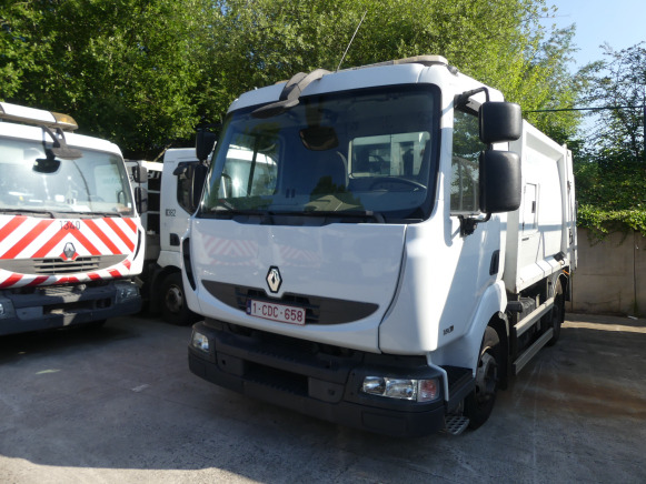 REF:1380 - Camion poubelle Renault Midlum 180DXI (2011-183.874 km) - 쓰레기차 : 사진 1 REF:1380 - Camion poubelle Renault Midlum 180DXI (2011-183.874 km) - 쓰레기차 : 사진 1