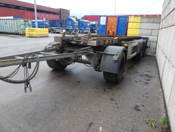REF:WS-RS-95 - Remorque porte container GS Meppel AIC-2700N - 컨테이너 운반 장치/ 스와프 보디 트레일러 : 사진 2 REF:WS-RS-95 - Remorque porte container GS Meppel AIC-2700N - 컨테이너 운반 장치/ 스와프 보디 트레일러 : 사진 2