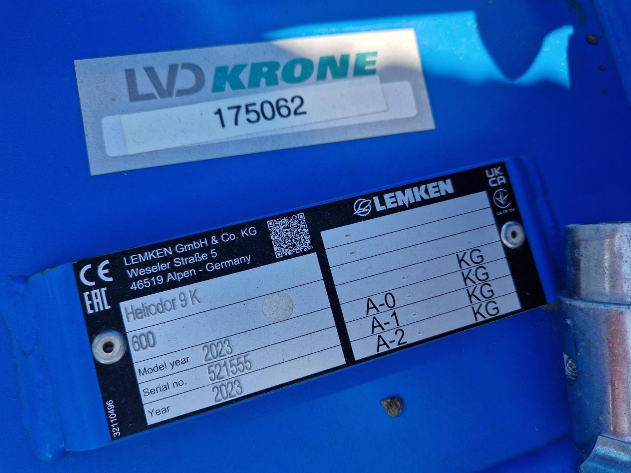 Lemken Heliodor 9/600 K - 체인 해로 : 사진 3 Lemken Heliodor 9/600 K - 체인 해로 : 사진 3