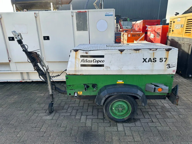 Atlas-Copco XAS 57 DD Deutz 3 m3 / min 23 kW 7 Bar Mobiele Diesel Compressor op aanhanger - 공기 압축기 : 사진 1 Atlas-Copco XAS 57 DD Deutz 3 m3 / min 23 kW 7 Bar Mobiele Diesel Compressor op aanhanger - 공기 압축기 : 사진 1