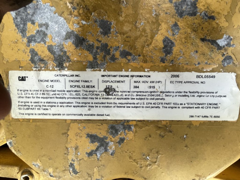 발전기 세트 Caterpillar C12 Leroy Somer 400 kVA Silent generatorset : 사진 13