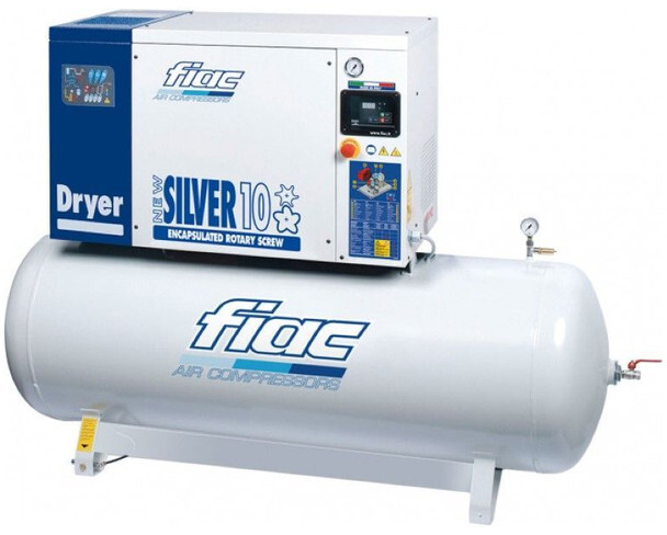 Fiac New Silver D 10 / 300 Silent 7.5 kW 860 L / min 10 bar Elektrische Schroefcompressor met ketel en droger - 공기 압축기 : 사진 1 Fiac New Silver D 10 / 300 Silent 7.5 kW 860 L / min 10 bar Elektrische Schroefcompressor met ketel en droger - 공기 압축기 : 사진 1