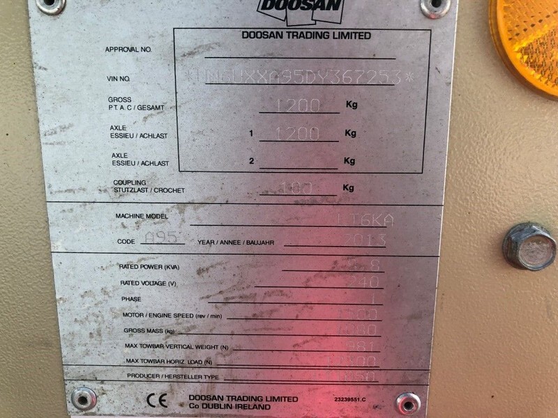 Ingersoll Rand Kubota LT6KA 9 meter light tower generator - 조명 타워 : 사진 5 Ingersoll Rand Kubota LT6KA 9 meter light tower generator - 조명 타워 : 사진 5