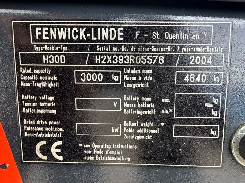 Linde H30D 3 ton Duplex Sideshift Diesel Heftruck - 디젤 지게차 : 사진 5 Linde H30D 3 ton Duplex Sideshift Diesel Heftruck - 디젤 지게차 : 사진 5
