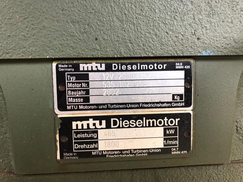 MTU 12V 2000 633 PK 12V 2000 633 PK Diesel Engine - 엔진 : 사진 3 MTU 12V 2000 633 PK 12V 2000 633 PK Diesel Engine - 엔진 : 사진 3