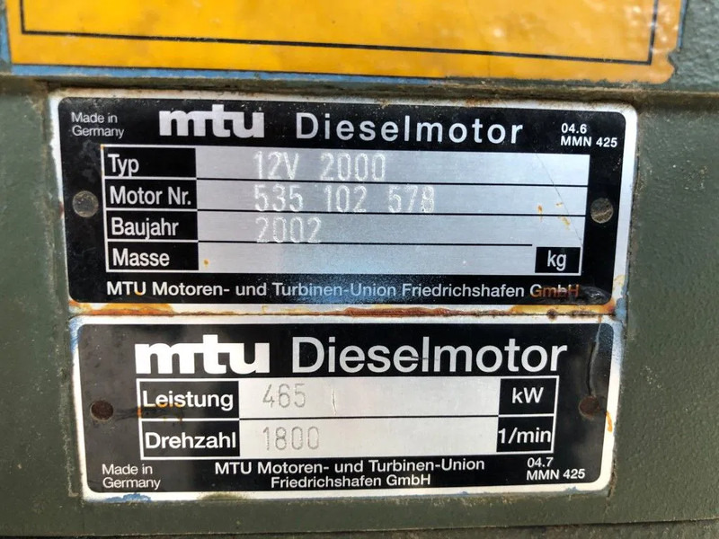MTU 12V 2000 633 PK 12V 2000 633 PK Diesel Engine - 엔진 : 사진 3 MTU 12V 2000 633 PK 12V 2000 633 PK Diesel Engine - 엔진 : 사진 3