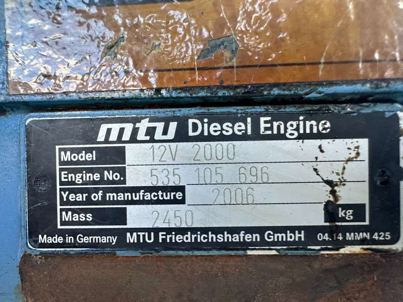 MTU 12V 2000 Marelli 750 kVA generatorset - 발전기 세트 : 사진 3 MTU 12V 2000 Marelli 750 kVA generatorset - 발전기 세트 : 사진 3