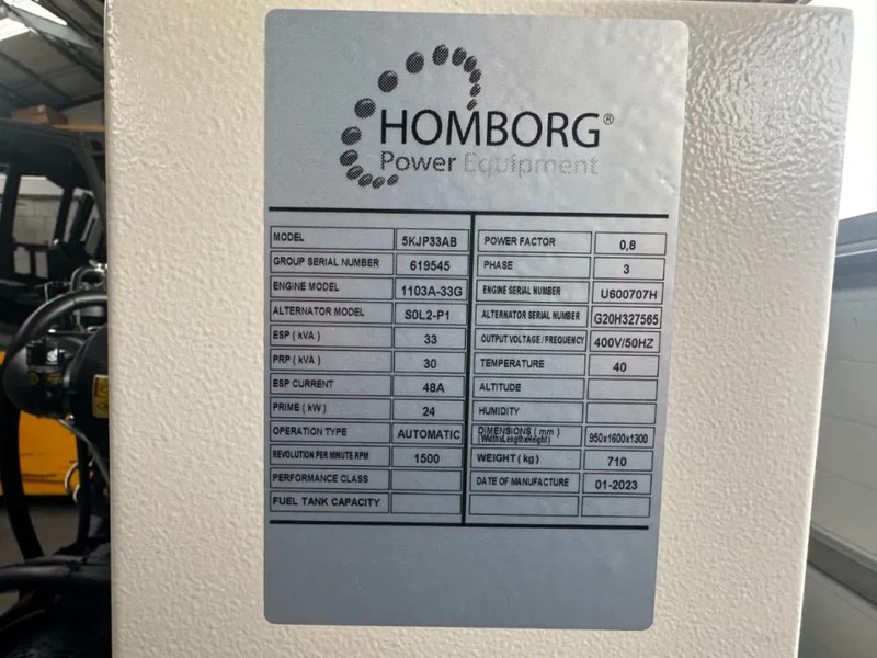 Perkins 1103A-33G Stamford 33 kVA generatorset NEW! - 발전기 세트 : 사진 3 Perkins 1103A-33G Stamford 33 kVA generatorset NEW! - 발전기 세트 : 사진 3