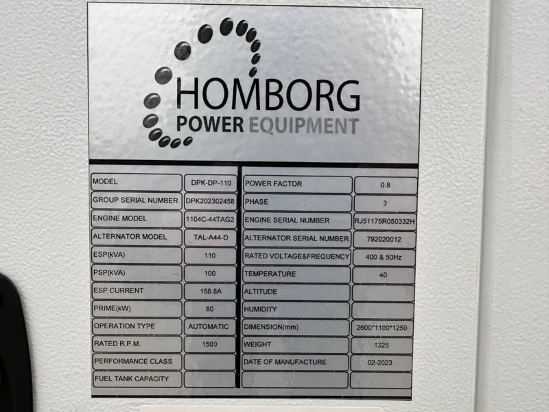 Perkins 1104C-44TAG2 Leroy Somer 110 kVA Silent generatorset LOADSHARING / SYNCHRONISING TO GRID - 발전기 세트 : 사진 5 Perkins 1104C-44TAG2 Leroy Somer 110 kVA Silent generatorset LOADSHARING / SYNCHRONISING TO GRID - 발전기 세트 : 사진 5