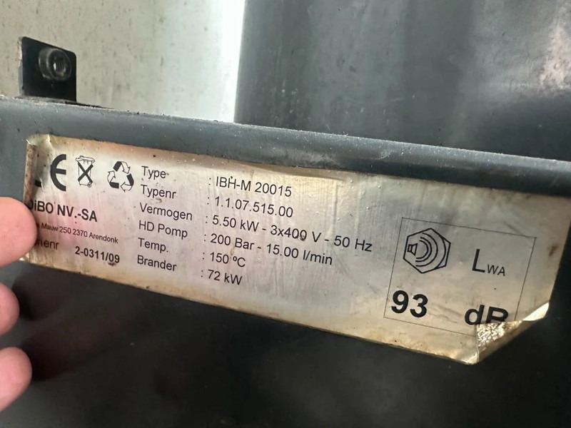 Perkins DIBO IBH-M 20015 Hogedruk unit 200 Bar 1500 L / min Mobiele Aanhanger 12.5 kVA aggregaat - 압력 세척기 : 사진 5 Perkins DIBO IBH-M 20015 Hogedruk unit 200 Bar 1500 L / min Mobiele Aanhanger 12.5 kVA aggregaat - 압력 세척기 : 사진 5