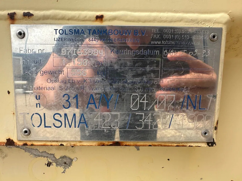 Tolsma Kiwa IBC 1150 liter Dieseltank Milieutank - 저장 탱크 : 사진 4 Tolsma Kiwa IBC 1150 liter Dieseltank Milieutank - 저장 탱크 : 사진 4