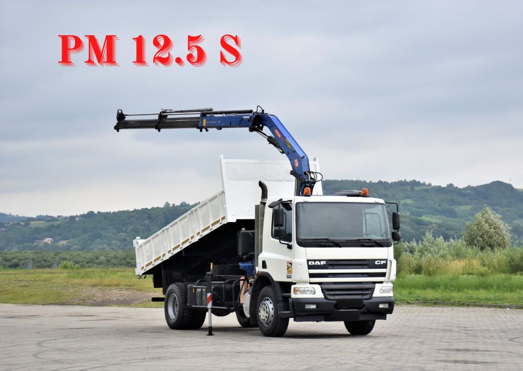 DAF CF 75.310 *Kipper 5,10 m + KRAN * TOPZUSTAND - 크레인 트럭, 덤프트럭 : 사진 1 DAF CF 75.310 *Kipper 5,10 m + KRAN * TOPZUSTAND - 크레인 트럭, 덤프트럭 : 사진 1
