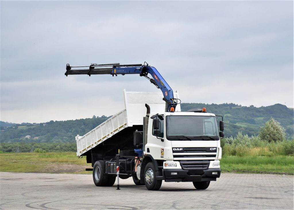 DAF CF 75.310 *Kipper 5,10 m + KRAN *TOPZUSTAND - 덤프트럭, 크레인 트럭 : 사진 2 DAF CF 75.310 *Kipper 5,10 m + KRAN *TOPZUSTAND - 덤프트럭, 크레인 트럭 : 사진 2
