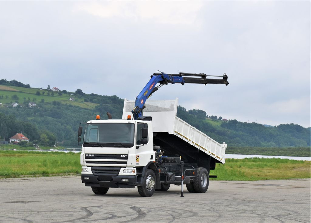 DAF CF 75.310 *Kipper 5,10 m + KRAN * TOPZUSTAND - 크레인 트럭, 덤프트럭 : 사진 2 DAF CF 75.310 *Kipper 5,10 m + KRAN * TOPZUSTAND - 크레인 트럭, 덤프트럭 : 사진 2