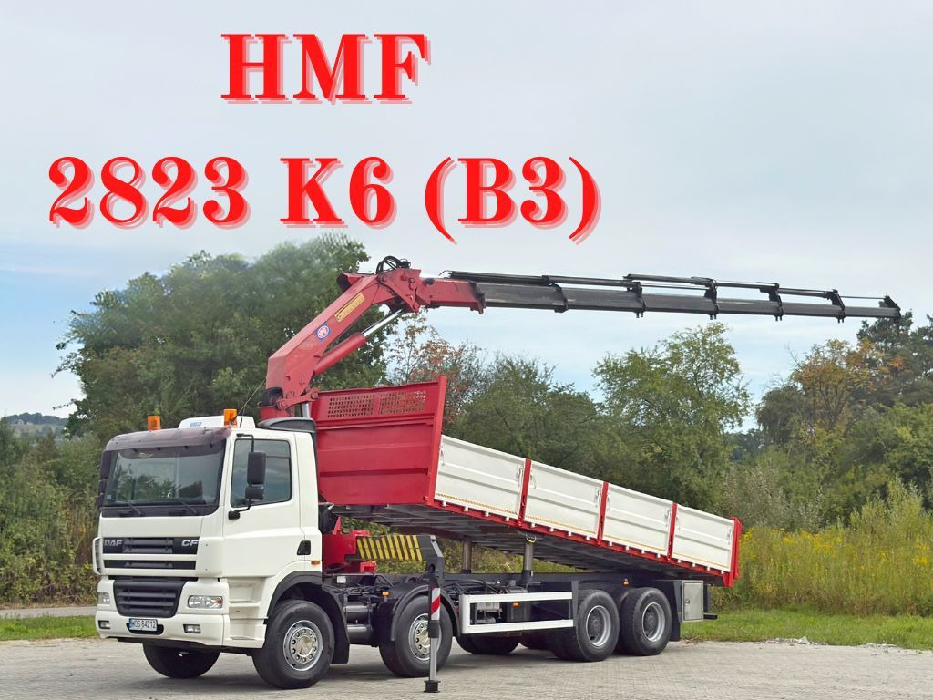 DAF CF 85.380 * HMF 2823 K6 (B3) + FUNK * 8x4 * TOP - 크레인 트럭 : 사진 1 DAF CF 85.380 * HMF 2823 K6 (B3) + FUNK * 8x4 * TOP - 크레인 트럭 : 사진 1