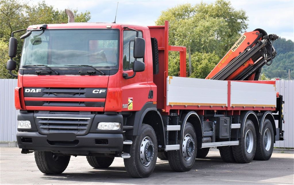 DAF CF 85.410 Pritsche 6,80m + KRAN / FUNK/8x4 - 크레인 트럭 : 사진 3 DAF CF 85.410 Pritsche 6,80m + KRAN / FUNK/8x4 - 크레인 트럭 : 사진 3