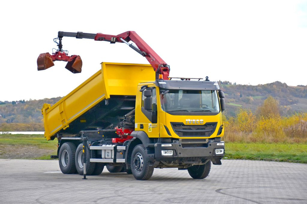 Iveco TRAKKER 360 * Kipper 4,90m* KRAN/FUNK*6x4 - 크레인 트럭, 덤프트럭 : 사진 2 Iveco TRAKKER 360 * Kipper 4,90m* KRAN/FUNK*6x4 - 크레인 트럭, 덤프트럭 : 사진 2