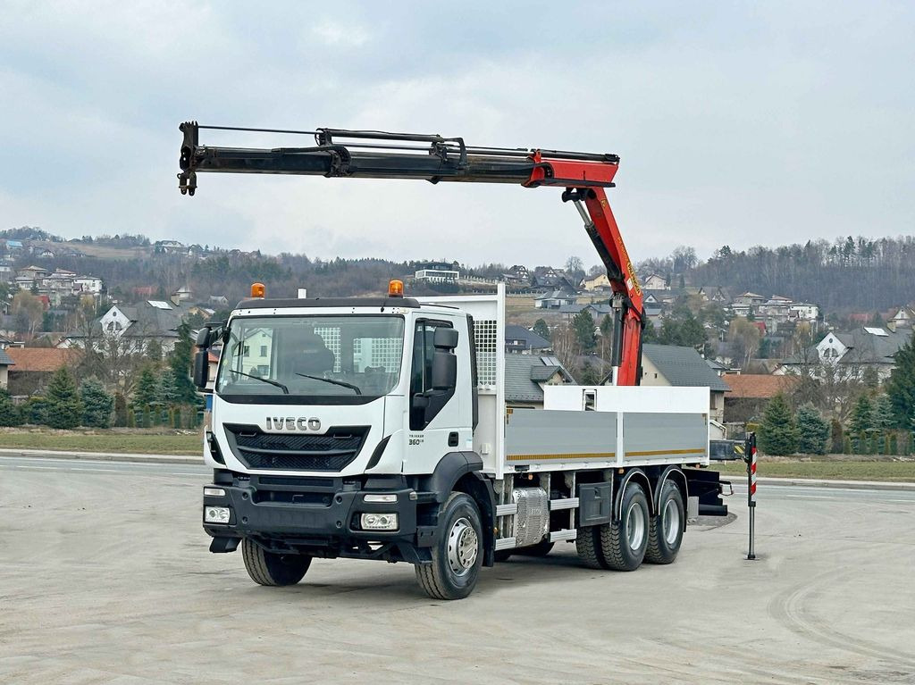 Iveco TRAKKER 360 * PRITSCHE 6,80* PK 16002 B+FUNK*6x4 - 크레인 트럭, 드롭사이드/ 플랫베드 트럭 : 사진 2 Iveco TRAKKER 360 * PRITSCHE 6,80* PK 16002 B+FUNK*6x4 - 크레인 트럭, 드롭사이드/ 플랫베드 트럭 : 사진 2