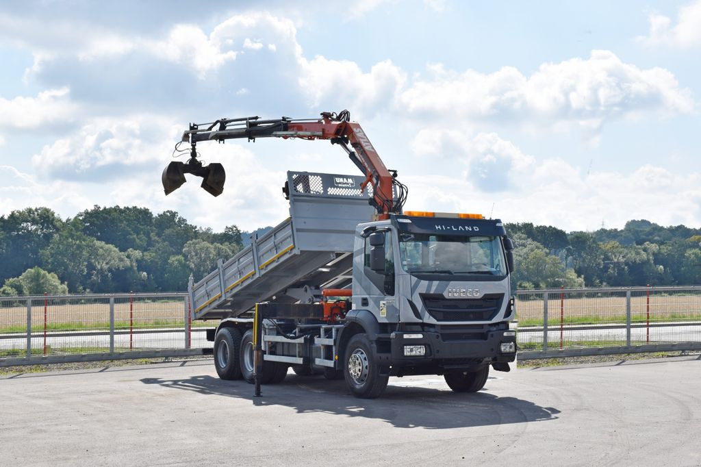 Iveco TRAKKER 410*Kipper 5,20m*ATLAS 165.2E * FUNK/6x4 - 크레인 트럭, 덤프트럭 : 사진 2 Iveco TRAKKER 410*Kipper 5,20m*ATLAS 165.2E * FUNK/6x4 - 크레인 트럭, 덤프트럭 : 사진 2