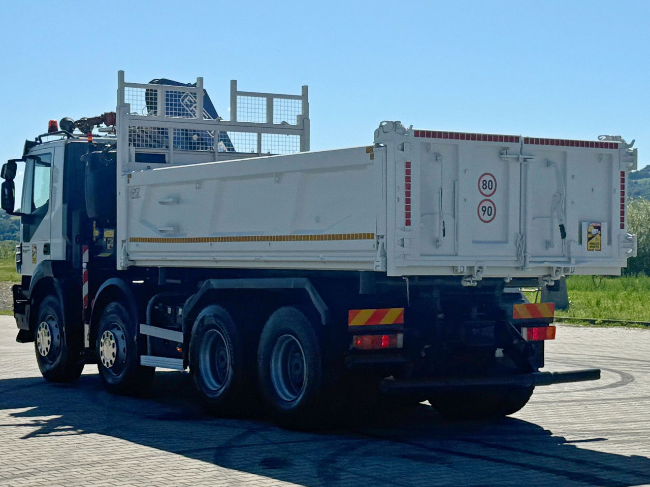 덤프트럭, 크레인 트럭 Iveco TRAKKER 450 * FASSI F215A.0.22 + FUNK / 8x4 *TOP : 사진 8