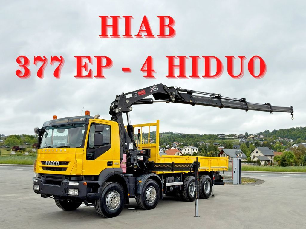 Iveco TRAKKER 450* HIAB 377 EP-4 HIPRO/FUNK/ 8x4 - 크레인 트럭 : 사진 1 Iveco TRAKKER 450* HIAB 377 EP-4 HIPRO/FUNK/ 8x4 - 크레인 트럭 : 사진 1