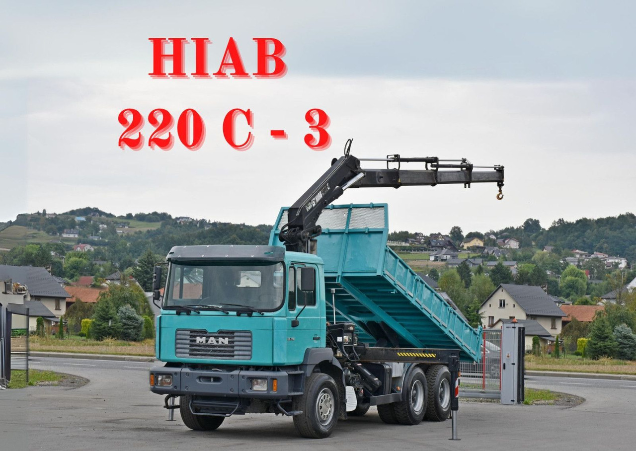 MAN 27-314 * HIAB 220 C - 3 + FUNK * 6x4 - 덤프트럭, 크레인 트럭 : 사진 1 MAN 27-314 * HIAB 220 C - 3 + FUNK * 6x4 - 덤프트럭, 크레인 트럭 : 사진 1