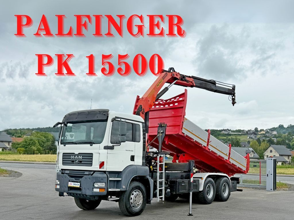 MAN TGA 26.400 * KIPPER 6,00m + PK 15500 * 6x4 * TOP - 크레인 트럭 : 사진 1 MAN TGA 26.400 * KIPPER 6,00m + PK 15500 * 6x4 * TOP - 크레인 트럭 : 사진 1