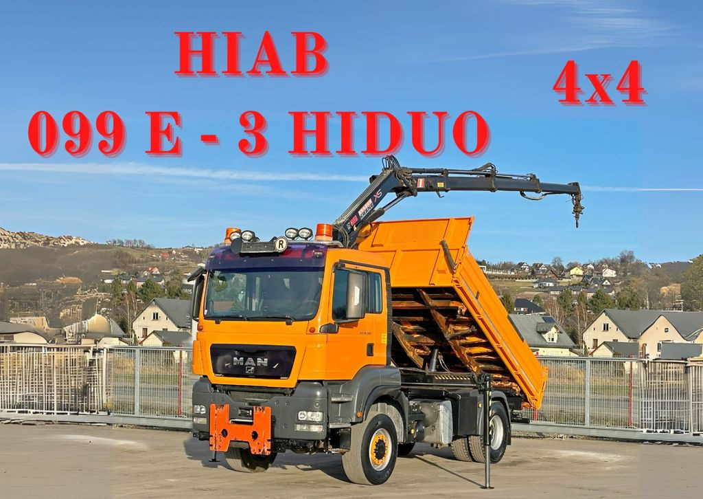 MAN TGS 18.360 * HIAB 099 E-3 HIDUO + FUNK *4x4 - 크레인 트럭, 덤프트럭 : 사진 1 MAN TGS 18.360 * HIAB 099 E-3 HIDUO + FUNK *4x4 - 크레인 트럭, 덤프트럭 : 사진 1