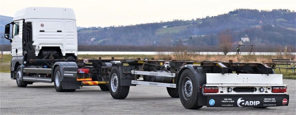 MAN TGX 18.440 Fahrgestell 7,00m + Anhänger 6,90m - 캡 새시 트럭, 크레인 트럭 : 사진 4 MAN TGX 18.440 Fahrgestell 7,00m + Anhänger 6,90m - 캡 새시 트럭, 크레인 트럭 : 사진 4
