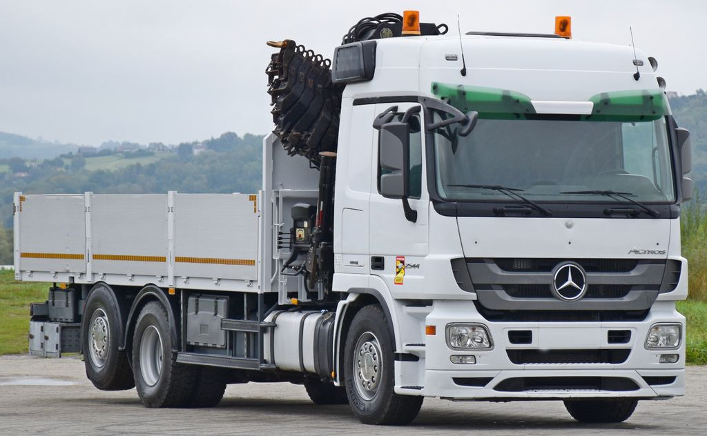 Mercedes-Benz ACTROS 2544 * HIAB 377 E - 8 HIPRO + FUNK* TOP - 크레인 트럭, 드롭사이드/ 플랫베드 트럭 : 사진 4 Mercedes-Benz ACTROS 2544 * HIAB 377 E - 8 HIPRO + FUNK* TOP - 크레인 트럭, 드롭사이드/ 플랫베드 트럭 : 사진 4