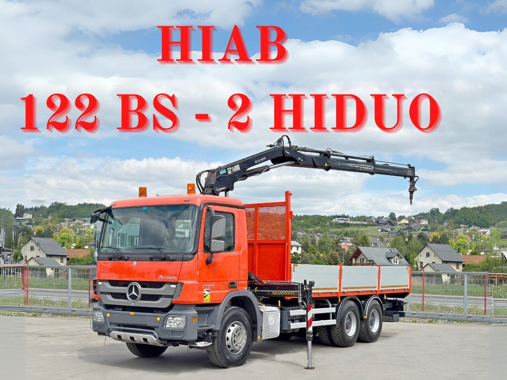Mercedes-Benz ACTROS 2636*HIAB 122 BS-2 HIDUO + FUNK/6x4 * TOP - 크레인 트럭 : 사진 1 Mercedes-Benz ACTROS 2636*HIAB 122 BS-2 HIDUO + FUNK/6x4 * TOP - 크레인 트럭 : 사진 1