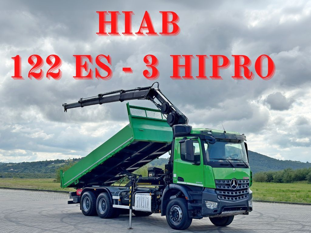 Mercedes-Benz AROCS 2636 * HIAB 122 ES - 3 HIPRO * 6x4 - 덤프트럭, 크레인 트럭 : 사진 1 Mercedes-Benz AROCS 2636 * HIAB 122 ES - 3 HIPRO * 6x4 - 덤프트럭, 크레인 트럭 : 사진 1
