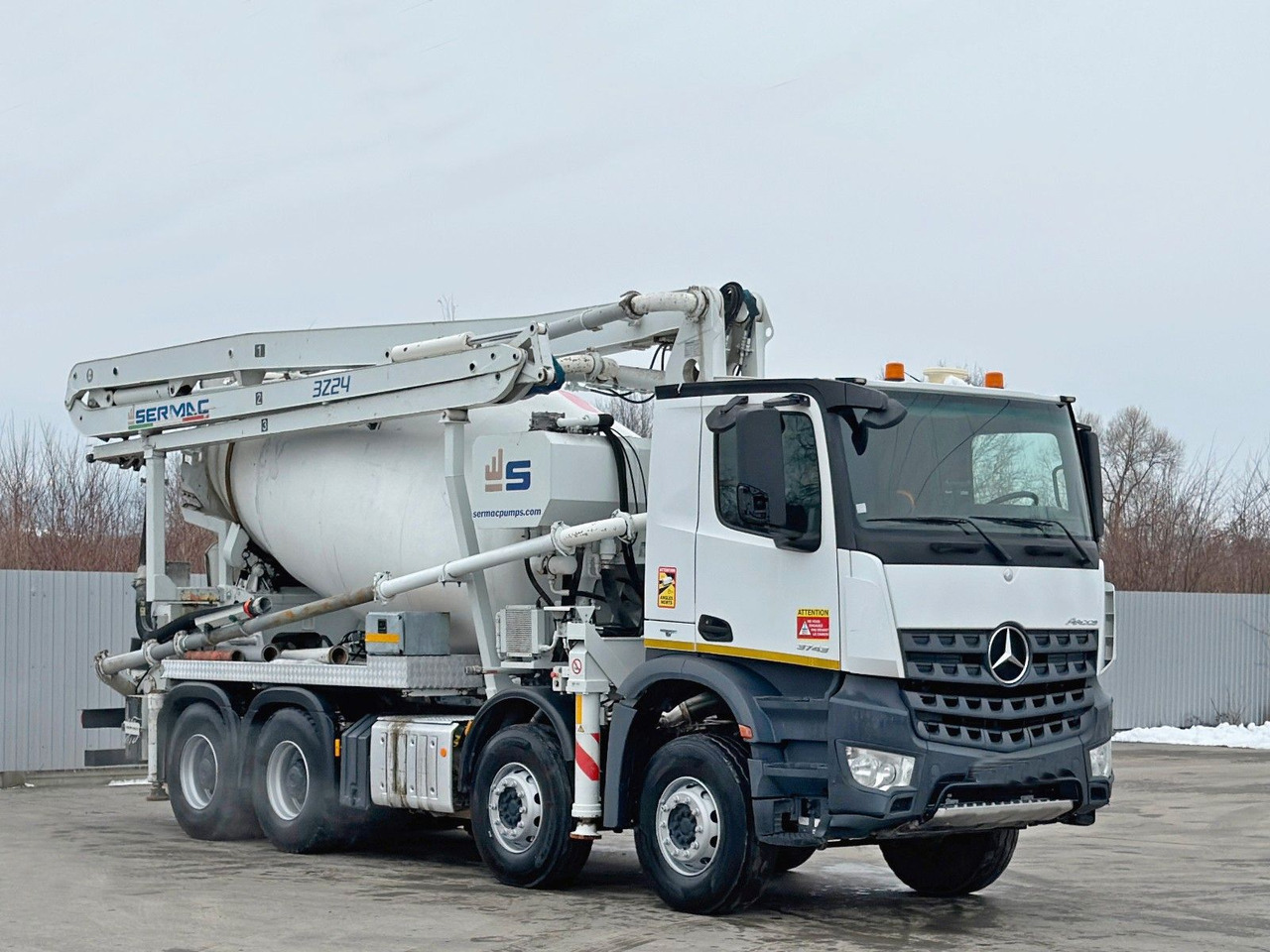 Mercedes-Benz AROCS 3743 * Betonpumpe + FUNK * 8x4 * TOP - 콘크리트 펌프 트럭 : 사진 1 Mercedes-Benz AROCS 3743 * Betonpumpe + FUNK * 8x4 * TOP - 콘크리트 펌프 트럭 : 사진 1
