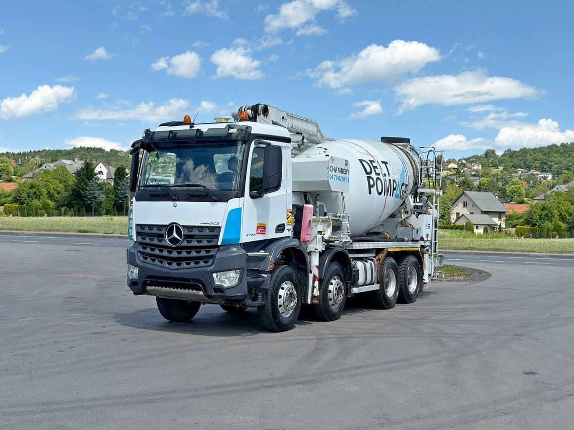 Mercedes-Benz AROCS 3743 * Betonpumpe + FUNK * 8x4 * TOP - 콘크리트 펌프 트럭 : 사진 2 Mercedes-Benz AROCS 3743 * Betonpumpe + FUNK * 8x4 * TOP - 콘크리트 펌프 트럭 : 사진 2