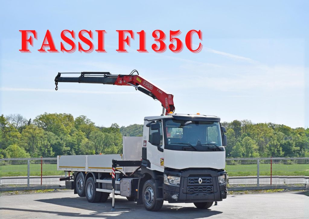 Renault C 380 * PRITSCHE 7,05 m* FASSI F 135C + FUNK Renault C 380 * PRITSCHE 7,05 m* FASSI F 135C + FUNK - 크레인 트럭 : 사진 1 Renault C 380 * PRITSCHE 7,05 m* FASSI F 135C + FUNK Renault C 380 * PRITSCHE 7,05 m* FASSI F 135C + FUNK - 크레인 트럭 : 사진 1
